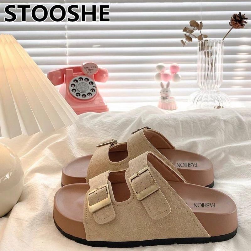 Premium Thick-soled Slippers Women's Summer Wear Versatile Beach One-word Cool Slippers