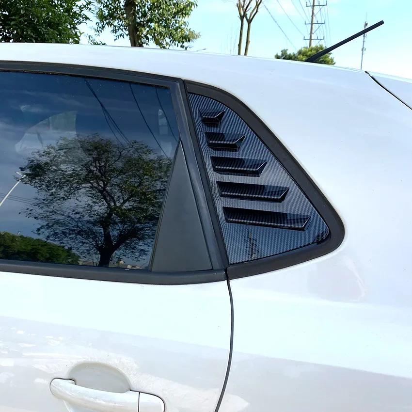 Car Rear Side Window Louver Air Vents Windshield Decoration Cover For Volkswagen Polo 6R 6C 2011 2012 2013 2014 2015 2016 2017