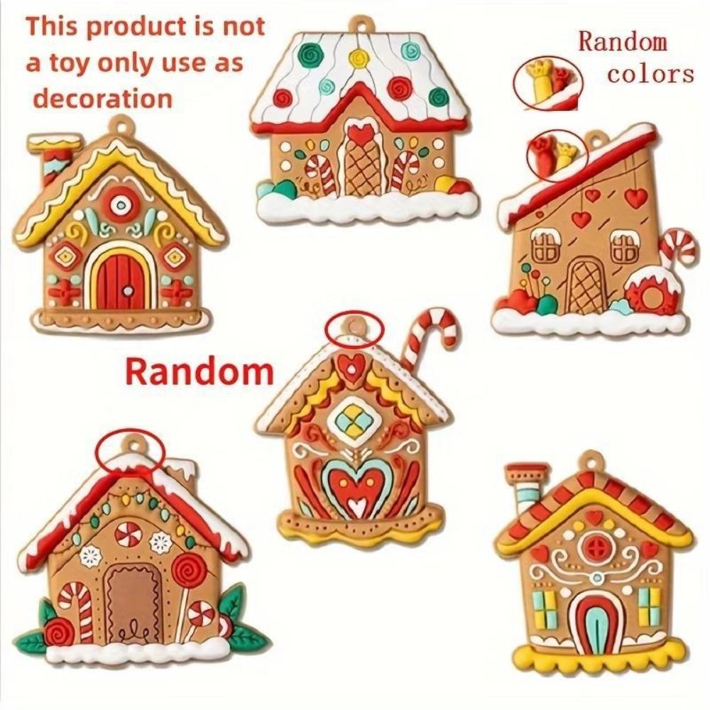 

6/10/12Pcs Pink Lollipops Candy Christmas Tree Ornaments Shatterproof Cute Xmas Tree Hangings Pendant Xmas Decorations DIY