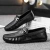 Spring and Autumn Men's Casual Shoes Wedding Dress Luxury Brand Shoes Men's Leather Non Slip Super Light Men's Shoes Black Shoes