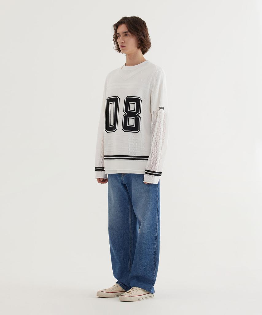 COVERNAT Rugby Mesh Knit White