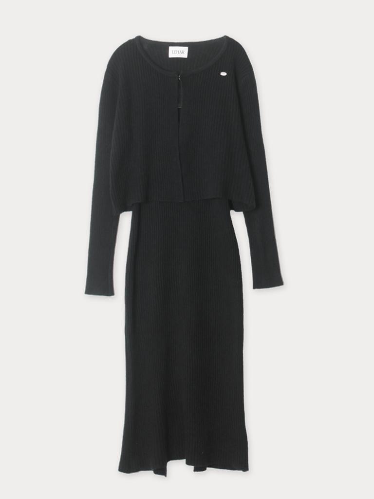 Mejongleuhaleu Angela Knit Set (Cardigan + Dress) 3 Colors