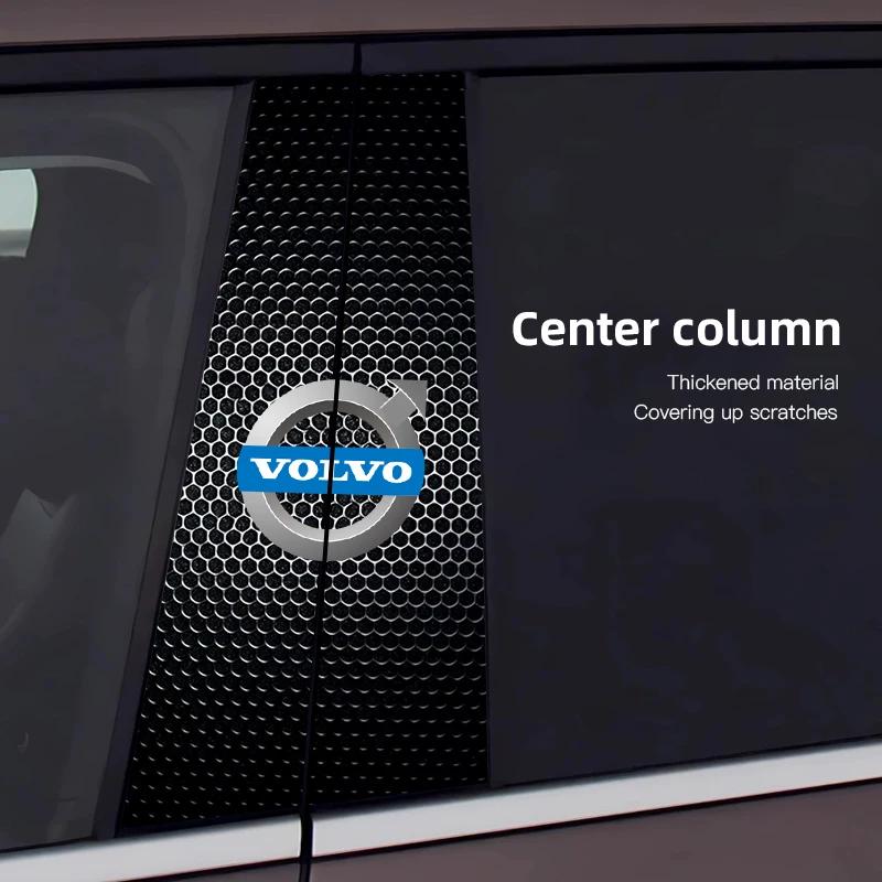 Car Emblem Center Pillar Sticker Auto Door Decorative Stickers For Volvo Xc60 Xc90 V40 V60 S60 V50 V90 S80 C40 XC40 V70 XC70 C30