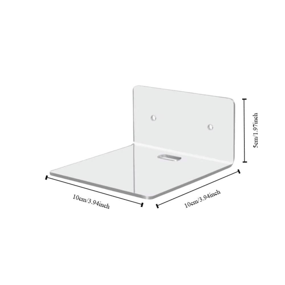 Minimalist Wall Hanging Shelves Transparent Design Floating Shelves Acrylic Shelves Bedroom Use