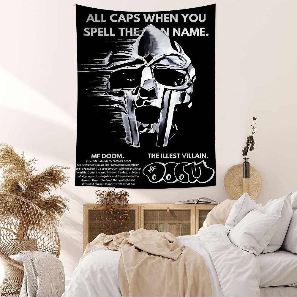 Mmf Ddoom Printed Large Wall Tapestry Art Science Fiction Room Home Decor Decor Blanket
