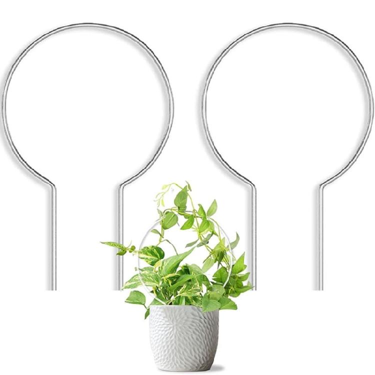 8pc Contemporary Acrylic Flower Stand System Combines U Shaped Circular Vertical Designs for Creative Garden Decoration