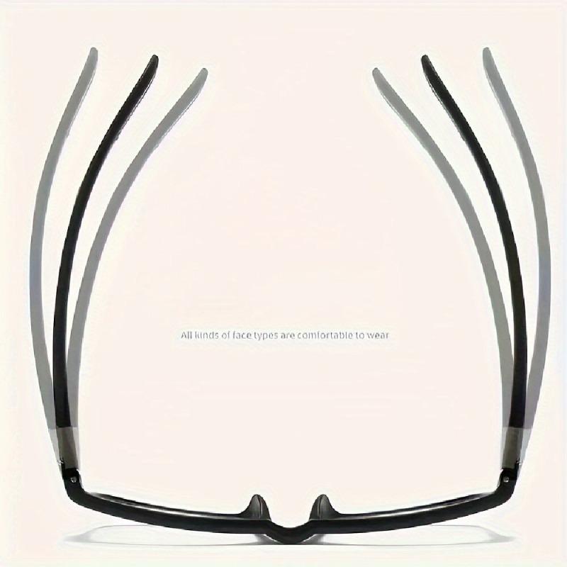 4 Pairs of Sports Reading Glasses Blue Light Blocking Full Frame Square Red and Blue Accents Eyewear