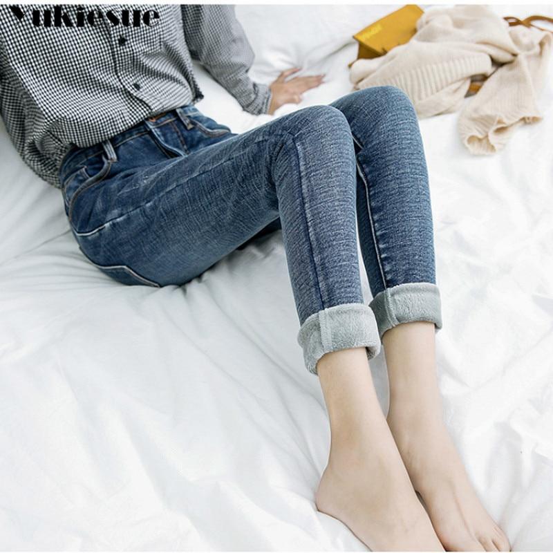 Vellón de invierno grueso Push Up Jean talla grande con pantalones vaqueros  de cintura alta Pantalones vaqueros Femenino Novio Jeans para mujeres  Pantalones vaqueros cálidos Mujer comprar a buen precio — entrega