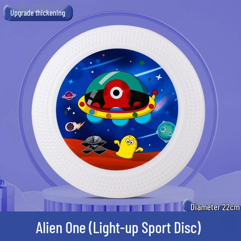Children s Glow-in-the-Dark Soft Flying Disc for Outdoor Play