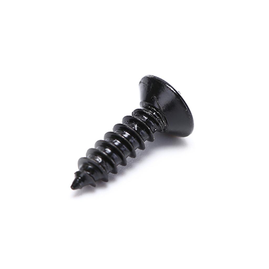 50Pcs Electric Guitar Bass Pickguard Screws Scratch Plate Mounting Screws Replacement Metal Pick Guards Screws
