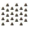25 Stück Vintage Kupferglocken Kleine Hornglocken Anhänger Bauernhof Schaf Rinderglocken Weihnachtsbaum Hängende Glocken Anhänger Ornamente