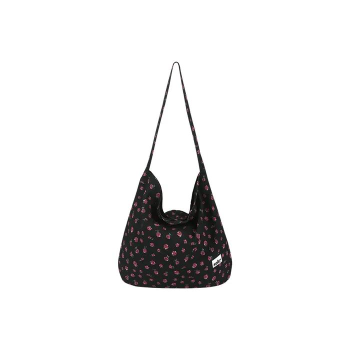 Burgundy Rose Easy Bag (Black)