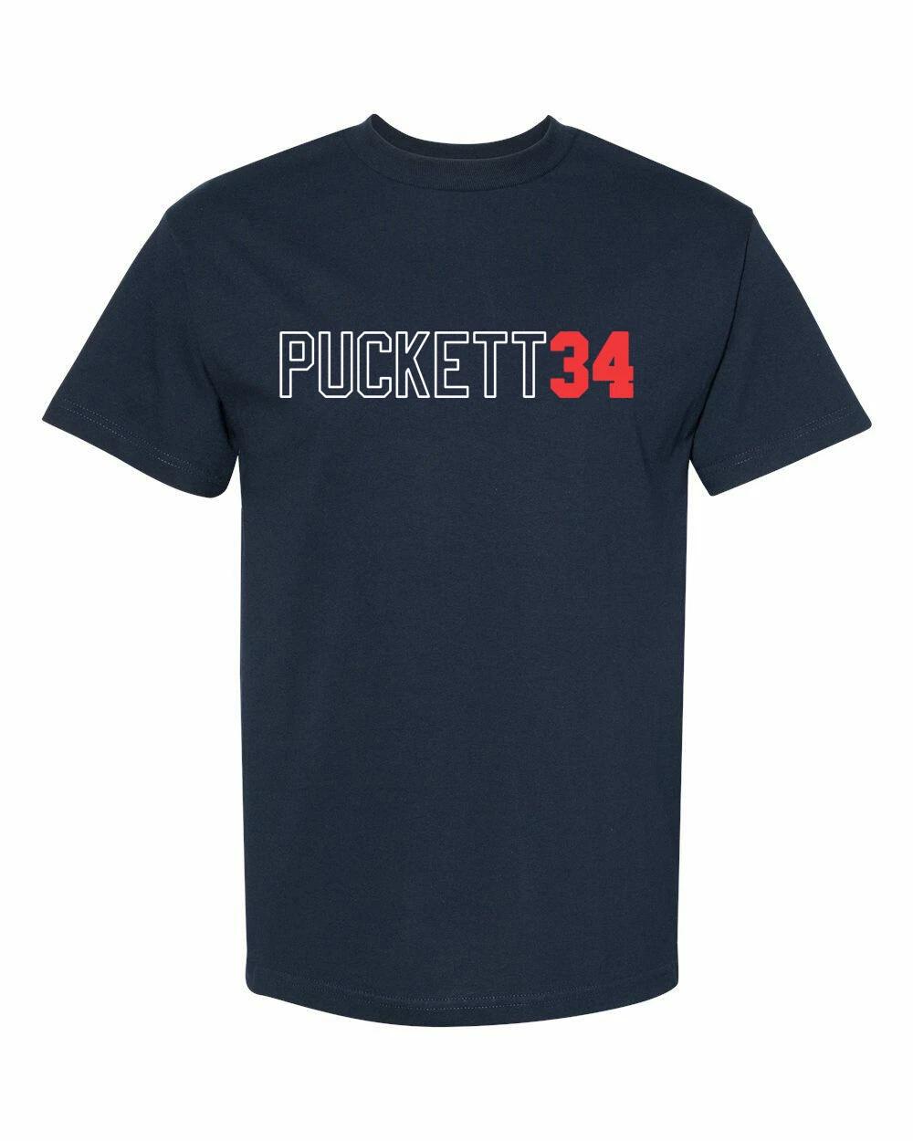 

MINNESOTA Name And Number Kirby Puckett #34 Unisex T-Shirt S-XL FREE S&H! 2XL