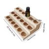 18 Slots Natural Wood Essential Oil Display Stands Holder Rack Storage Organizer Perfume Aromatherapy Nail Polish Storage Tray
