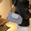 Manufacturer Xiaoxiangfeng Bag Women's New 2025 Summer Popular Shoulder Bag Popular Denim Small Square Bag