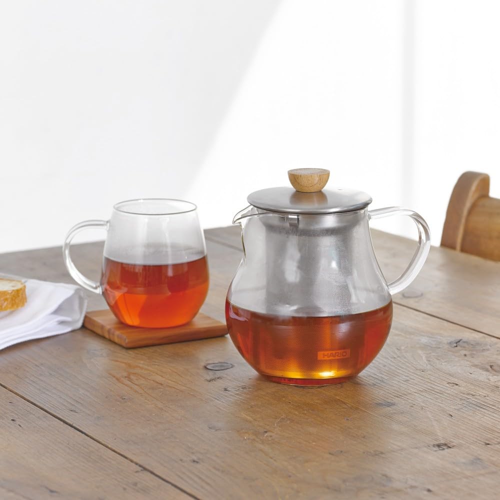 Hario [Tea Pitcher 450] Casual Tea Pitcher with Gift Wrapping, Model Number: TPC-45HSV