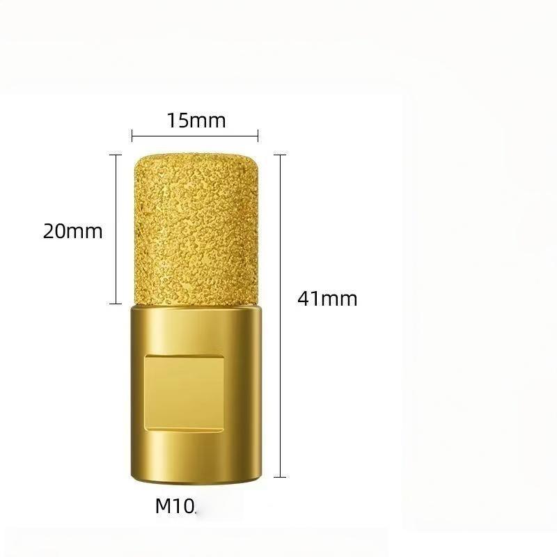 1Pcs Round Shank Vacuum Brazed Burr Rotary Grinding Head For Angle Grinder High Efficiency Edges Trimming And Grooving Tool