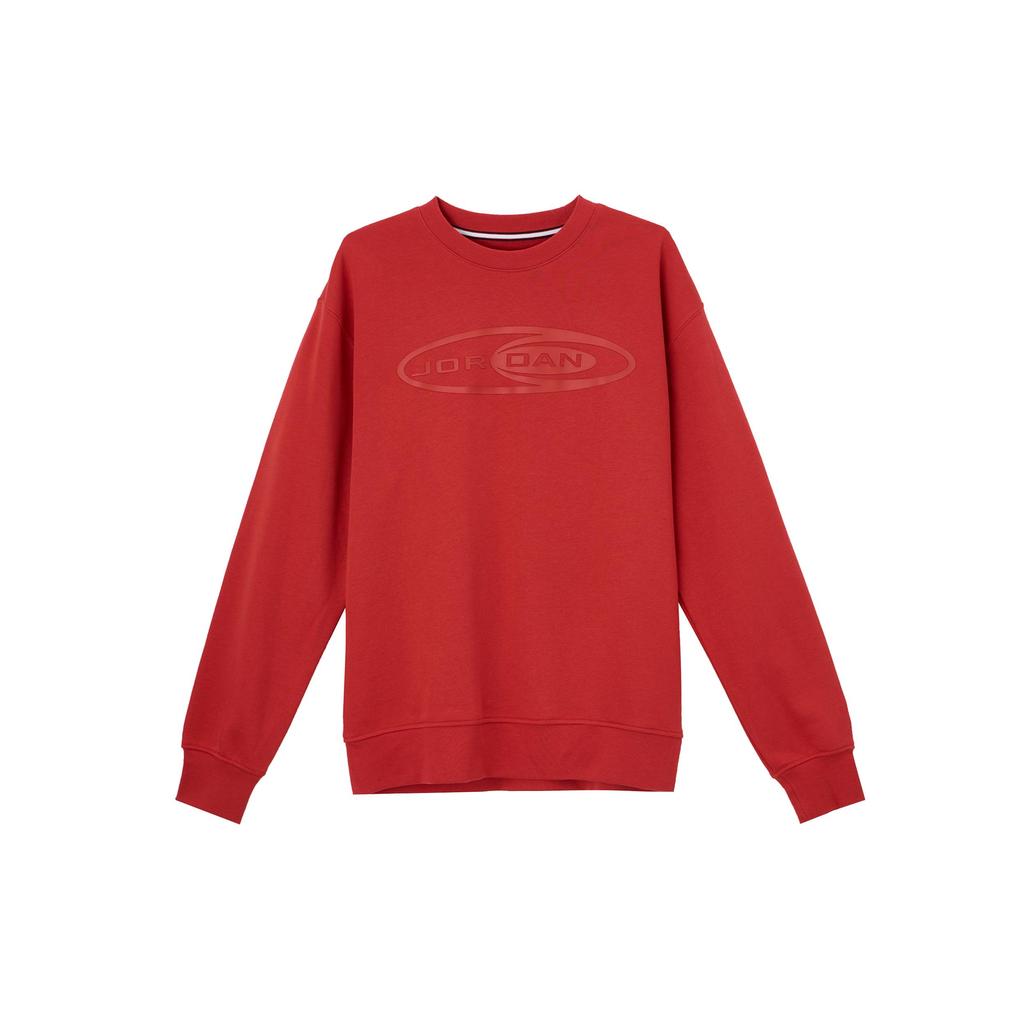 Jordan Sweatshirts Men's Red Crew Neck Moderate HV9284-636