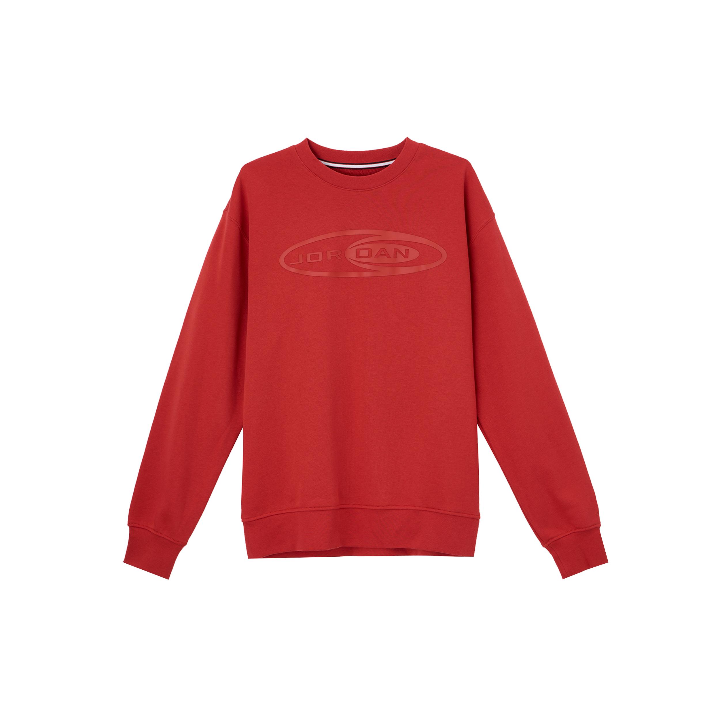Jordan Sweatshirts Men s Red Crew Neck Moderate HV9284-636 S