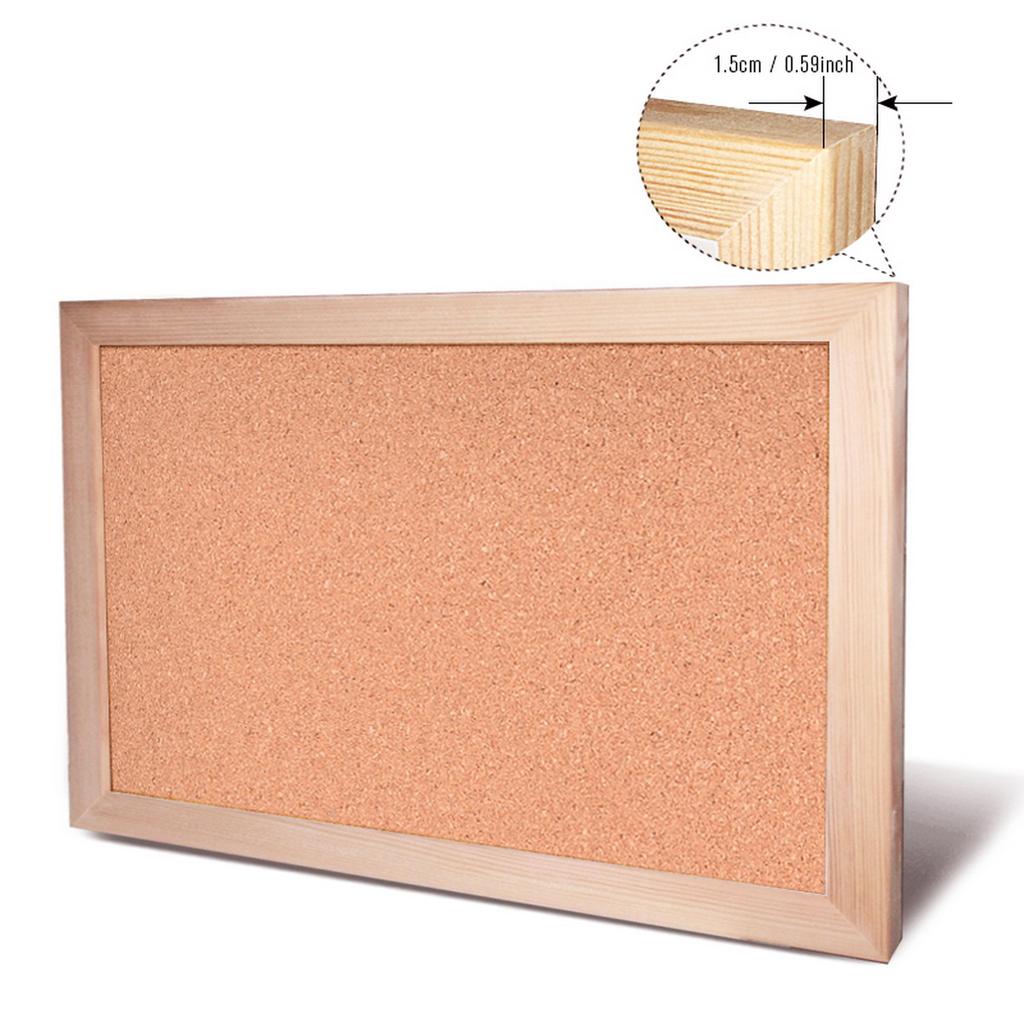 Vintage Pine Wood Frame Cork Board Message Board 3 Sizes Available for Photo Display And Bulletin Use