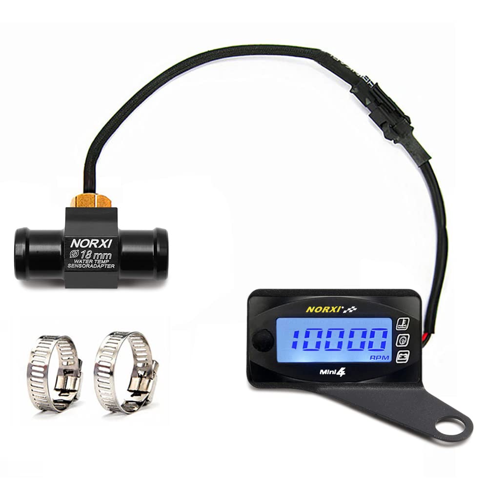 NORXI 4 In 1 Multi-functional Motorcycle Digital Meter, Mini 4 (Switch Between 4 Displays