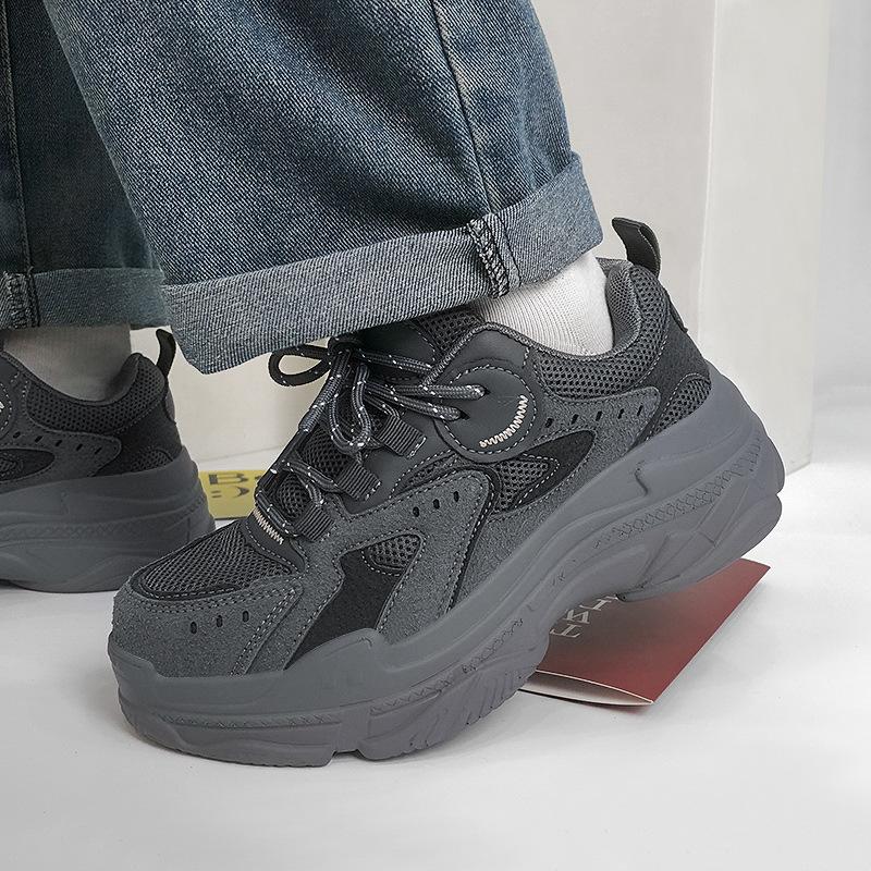 New Men's and Women's Sports Shoes Ins Autumn Mesh Platform Couple Dad Shoes Men's and Women's Trend Sports and Leisure Shoes