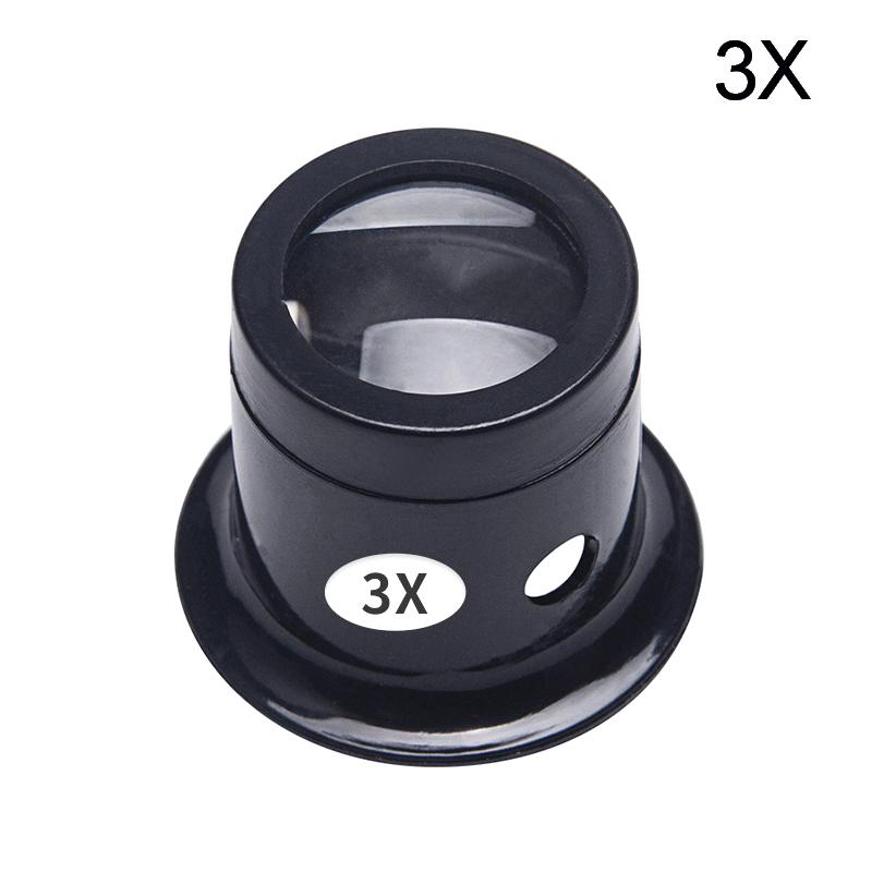 1/4Pcs 3X/5X/10X/15X/20X Eye Loupe Magnifiers Watch Repair Tool Kit Jewelry Loupe Eyepiece Magnifiying Glass Watchmaker Tools