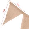 Good Quality 13 Flags Party Decor Burlap Shabby Rustic Wedding Banner Lace Bunting Bunting Hessian