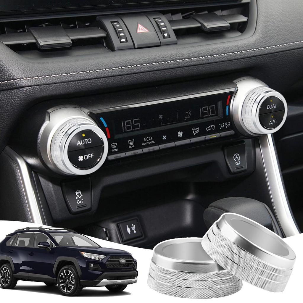 Auovo Toyota RAV4 50 Series Air Conditioner Dial Ring Air Conditioner Vent Cover Interior