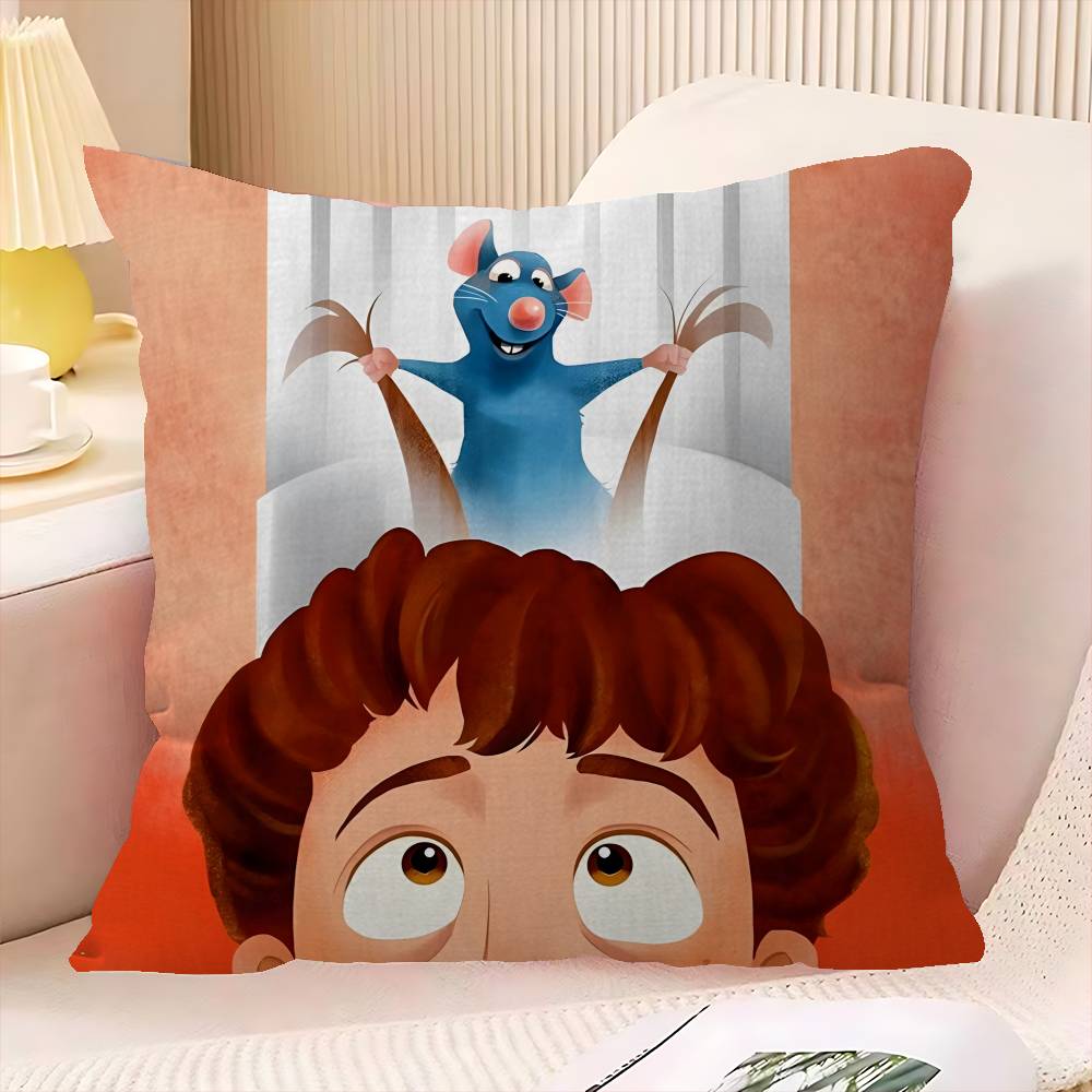 RRatatouille Animated Movie Cushion Cover Car Throw Pillow Case For Sofa Car Christmas Gift xcm xcm