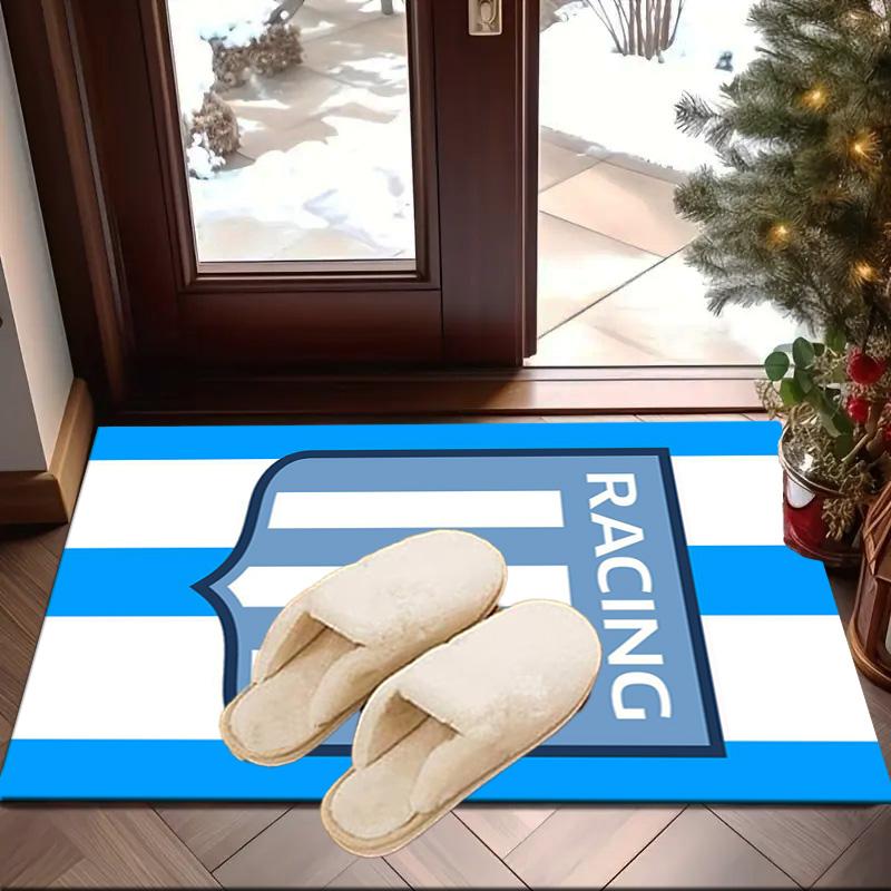 Rennteam-Emblem Teppich für Büro, Stuhlunterlage, Dekorativer Teppich Wohnzimmer Matte, Große Größe Fan Geschenke Weihnachtsgeschenke