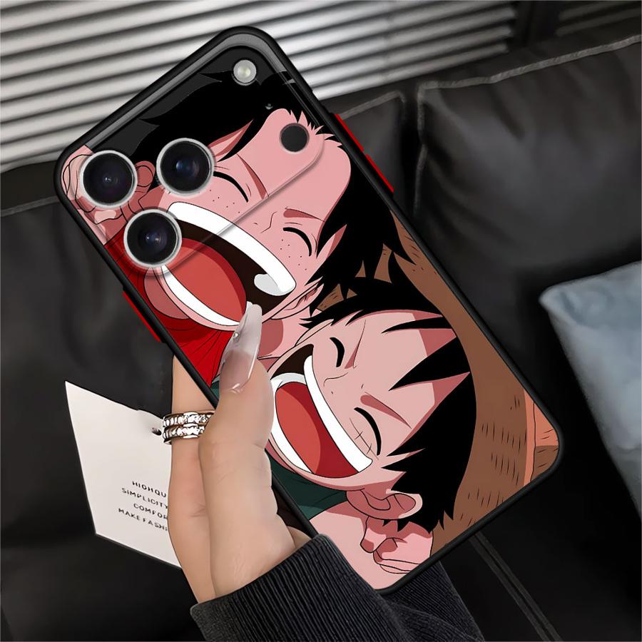 One Piece Anime Luffy Case for iPhone 17 Pro Max 11 XS XR 13 Mini 14 Air 7 8 SE 15 16 Plus 12 Funda Back Phone Cover
