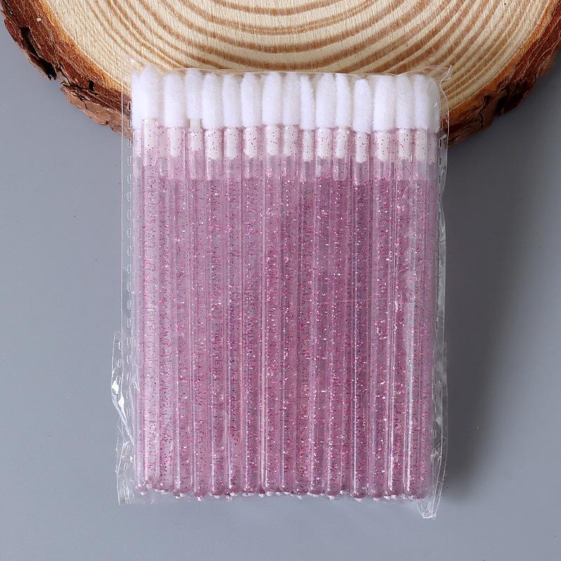 

Crystal Lip Brush: Disposable, Cross-Border Lipstick Applicator for Makeup фиолетовый