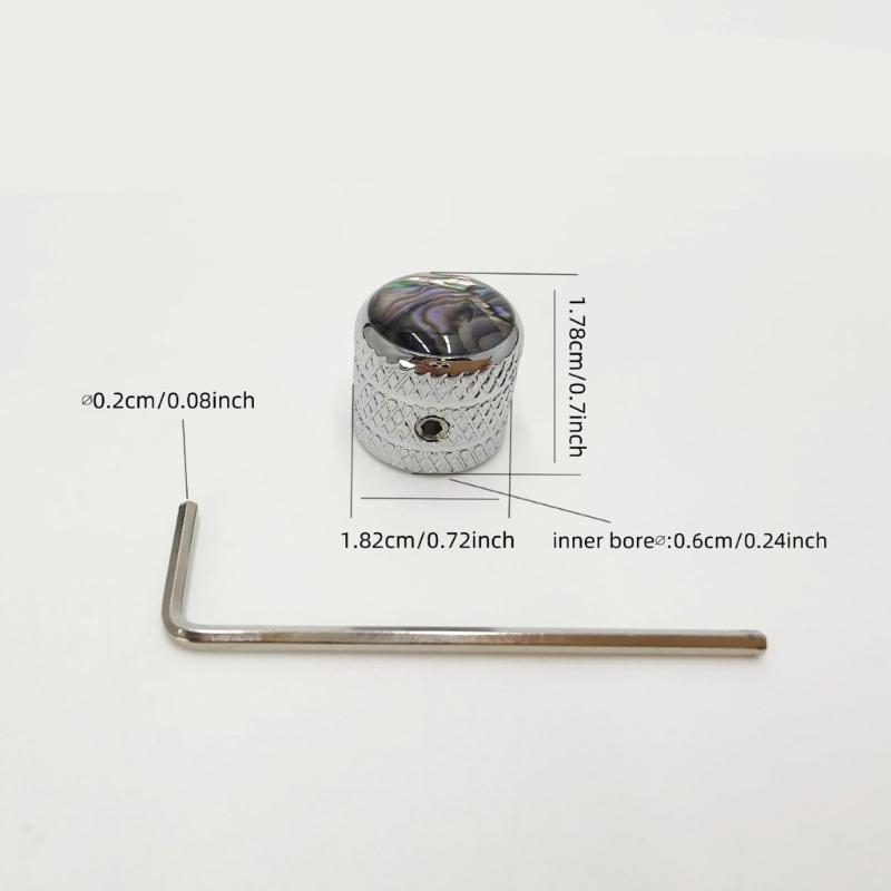 Pack of 2 Standard Guitar Knobs Potentiometer Caps Suitable for Various Models Features Tool Frees Quick Installation