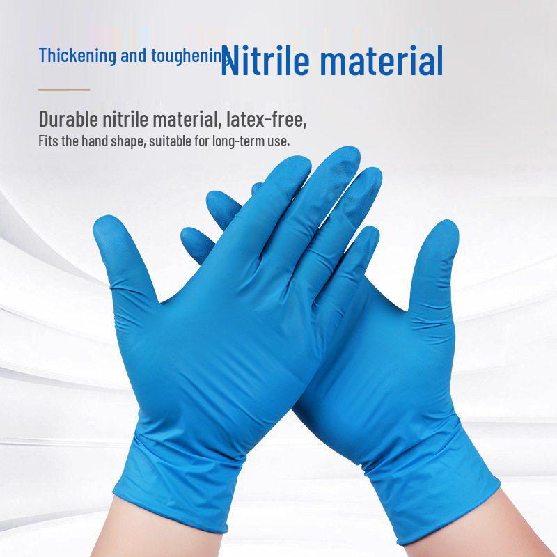 Thickened White Nitrile Gloves - Durable, Powder-Free, High Elastic, Ideal for Catering, Housework & Food Handling