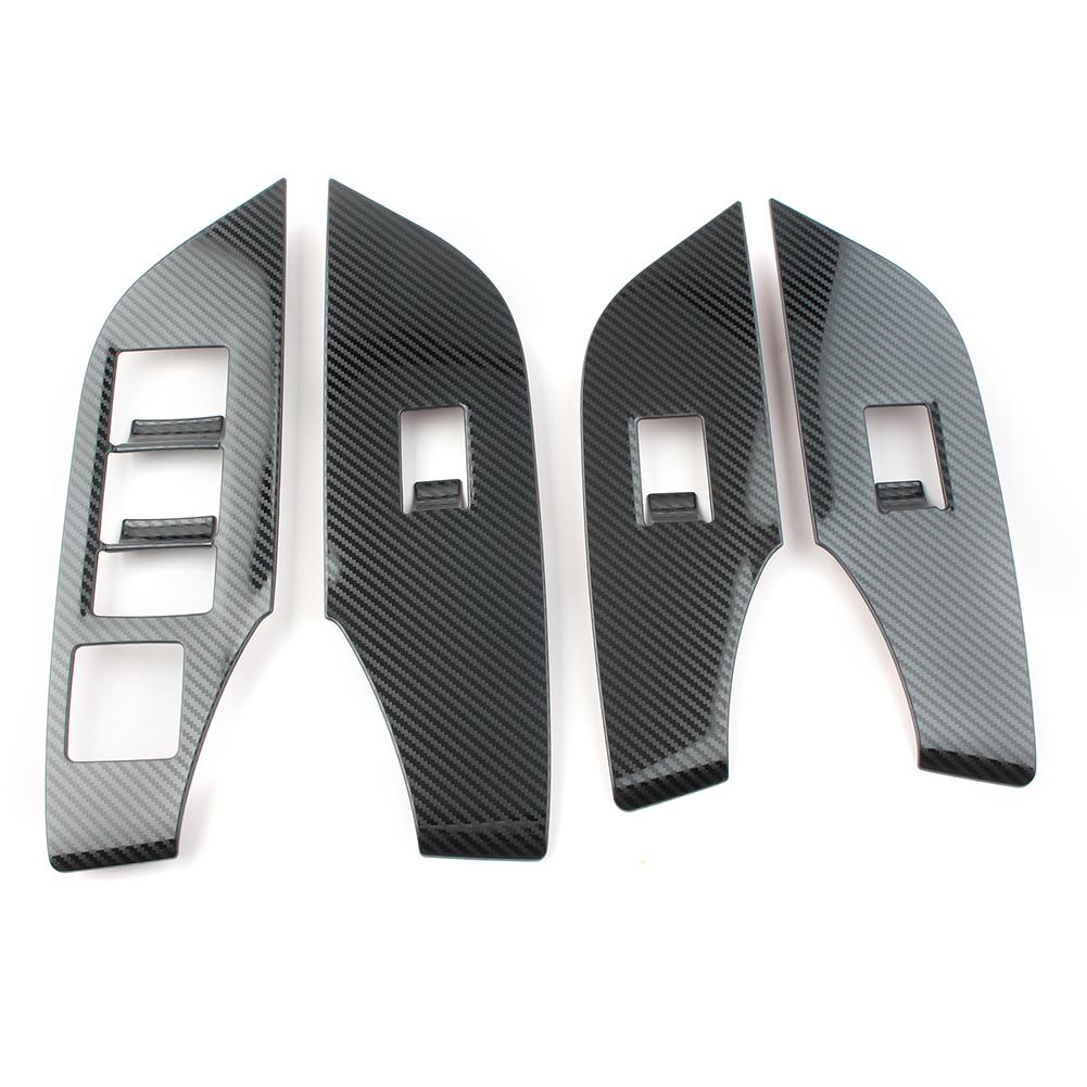

RAV 4 Car Interior Window Lift Panel Switch Decoration Cover Trim For Toyota RAV4 RHD Stainless Steel Car Accessories