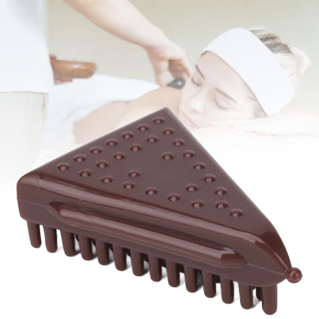 Silicone Meridian Massage Brush Triangle Dredge Collaterals Breast Slimming Brush Brown