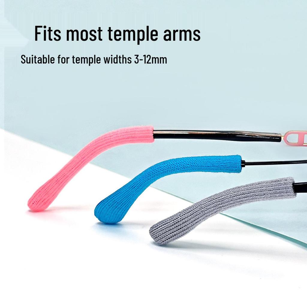 Gestrickte Woll-Brillen-Ohrhaken: Winter Warm, Elastische Bügelüberzüge für Myopie & Sonnenbrillen
