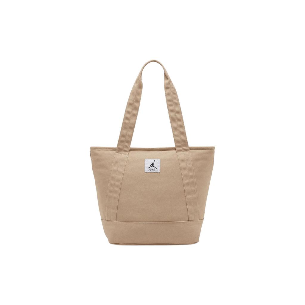 Jordan Portable Versatile Zipper Closure Polyester Tote Bag Shopping Bag Shoulder Handbag Regular Women tote bags Desert-Brown WA0731-X6A