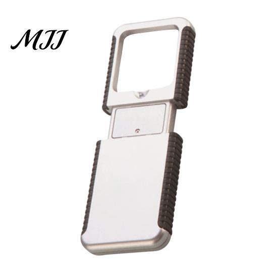 Easy to Hold Magnifying Glass Portable with LED Light, Retractable High-Clarity Lighted for Seniors, Handheld Magnifier Reading and Crafting