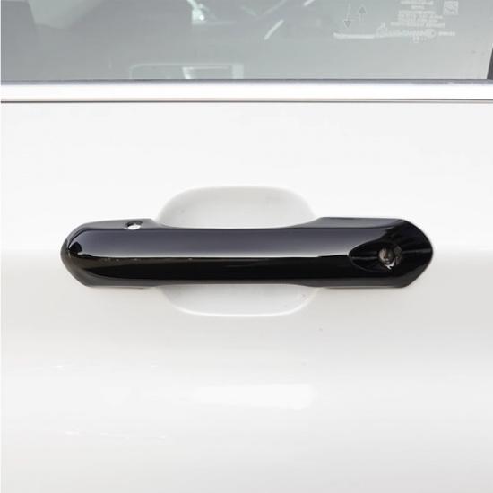 Bright black Front Car Door Handles Cover Trim 4pcs For Ford Explorer -2024