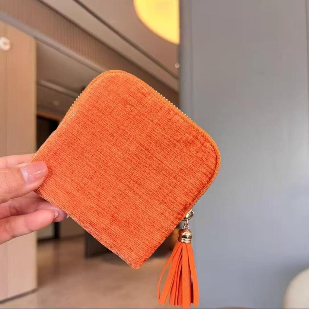 Exquisite Jewelry Storage Bag, Zipper Tassel Jewelry Bag, Satin Fabric Large-Capacity Multi-Layer Dust-Proof Bag