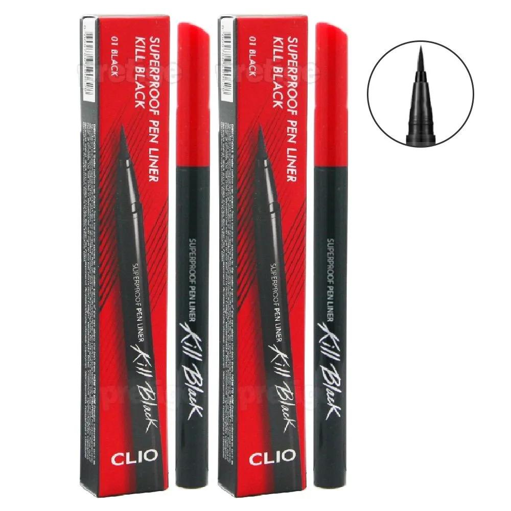 Clio Superproof Pen Liner 0.55ml x 2 Black x2