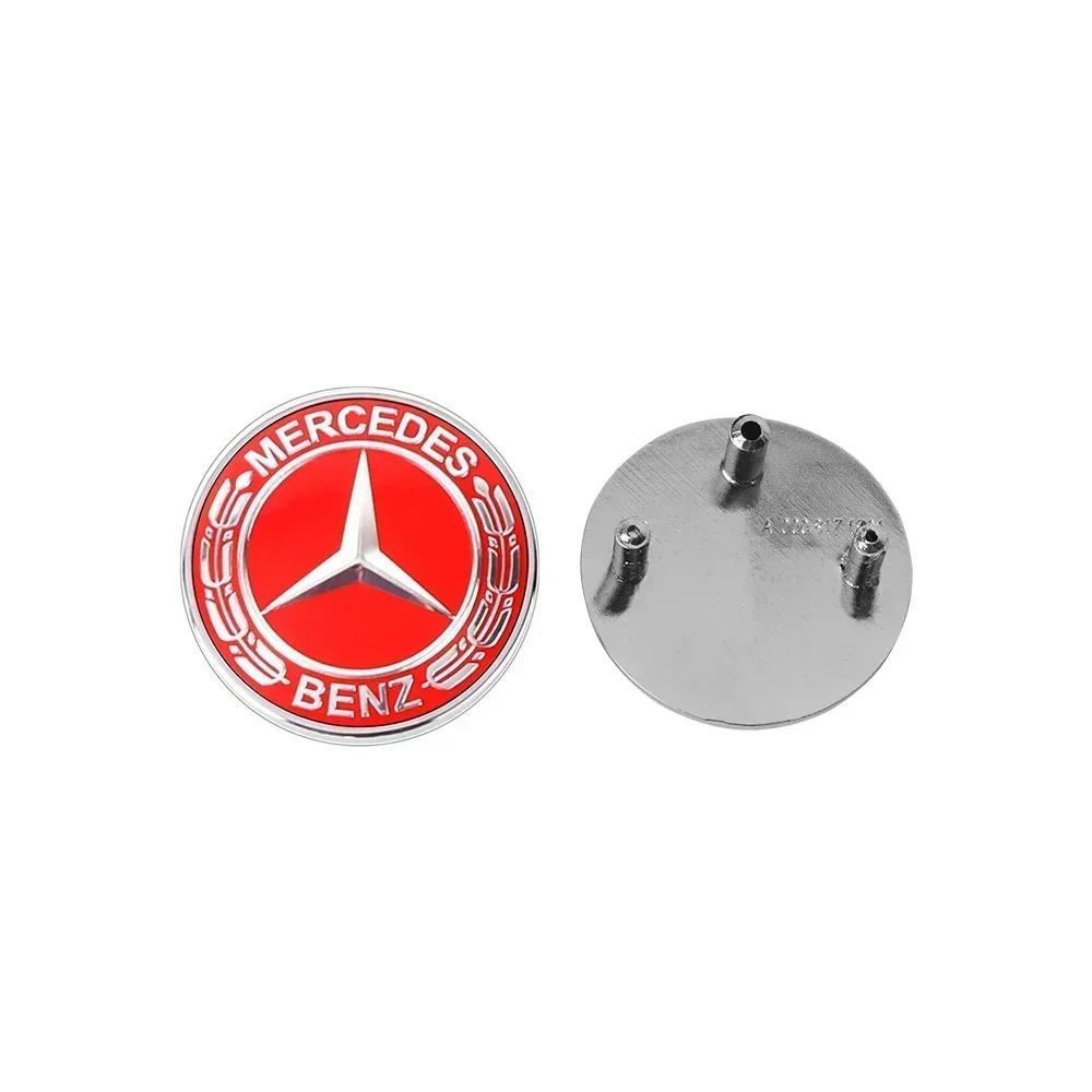 Autoaufkleber Für Mercedes Benz 1 Stück Auto ABS Flaches Haubenemblem Frontplakette Logo Aufkleber Für Mercedes Benz AMG W212 W213 W205 W177 W2
