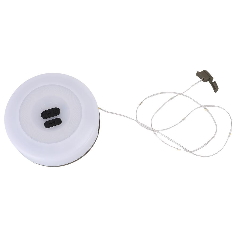 Camping String Lights 32.8FT Rechargeable Tent LED Lights with 3 Lighting Modes for Outdoor Hiking Green