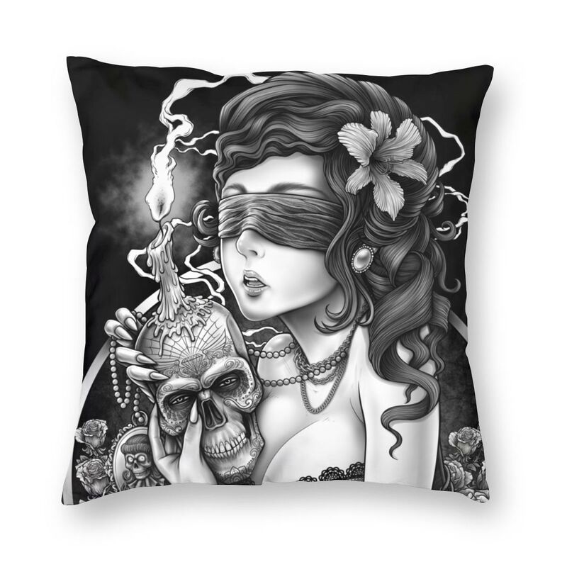 Home Decoration Nordic Halloween Witch Ghost Tree Cushion Cover Cushion Cover Mystery Magic Pillowcase 45x45cm Funda De Almohada