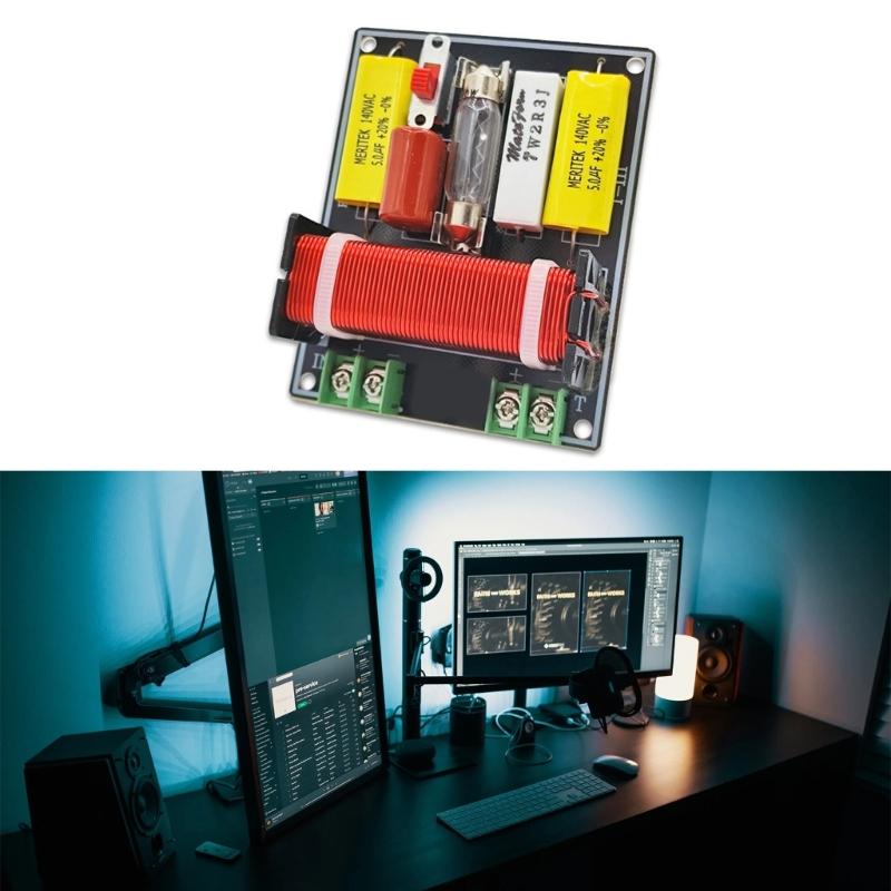 150W HiFi Treble Bass Frequency Divider Stage Video Sound Stereo Crossover Tweeter Filters Devices Outdoor Speaker DIY