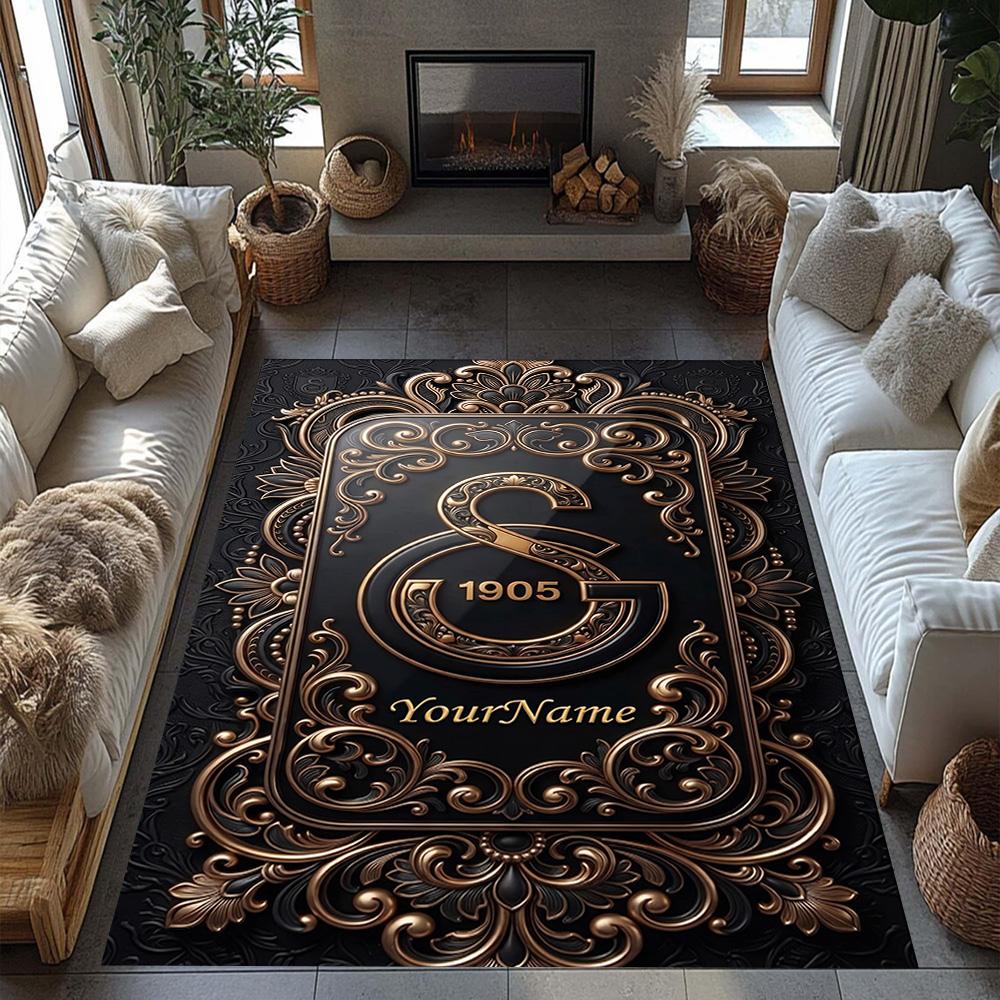 Galatasaray Personalized Text Floor Mat Perfect For Hallway Dining Room Living Rooms Decorate Room Antislip Carpet Office Home Decor