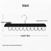 14-Hook Multifunctional Solid Wood & Leather Adhesive Foldable Metal Clothes Hanger