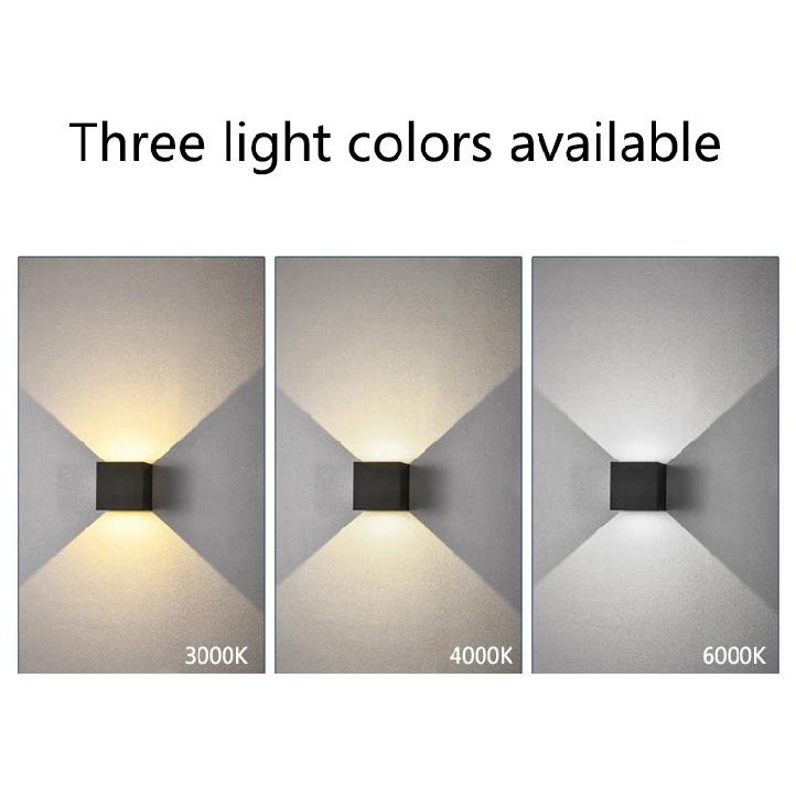 6W/10W LED Wall Light Outdoor Waterproof IP65 Porch Garden Wall Lamp & Indoor Bedroom Bedside Decoration Lighting Lamp Aluminum